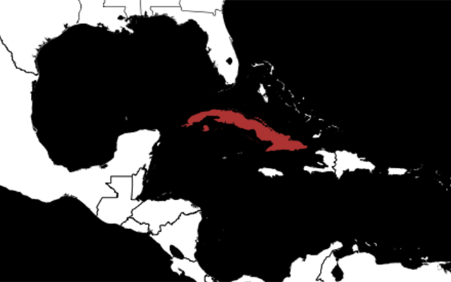 Map of Cuba