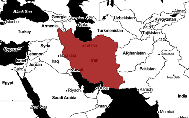 Map of Iran